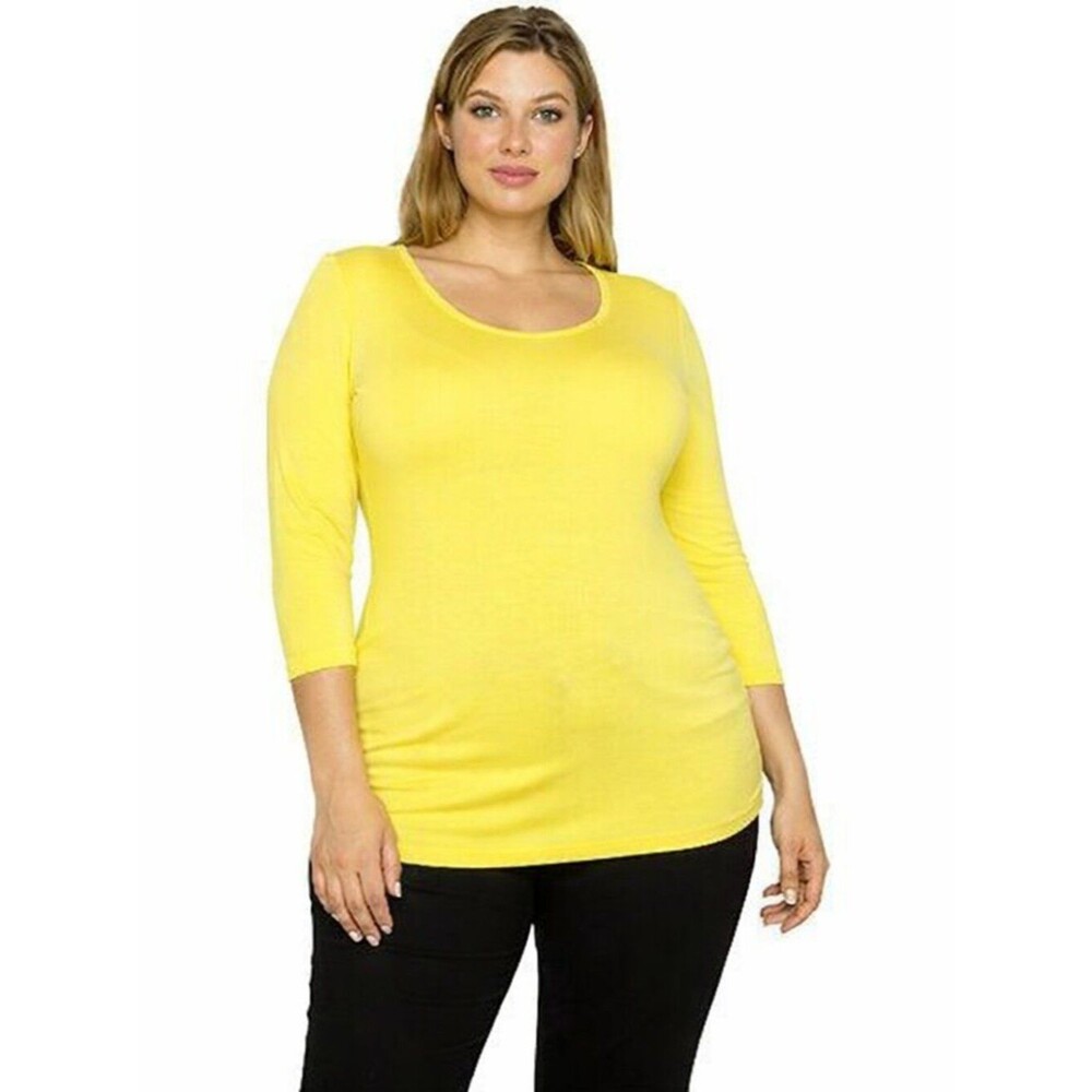 H By Halston Tunic Size 3X Essential Yellow LW